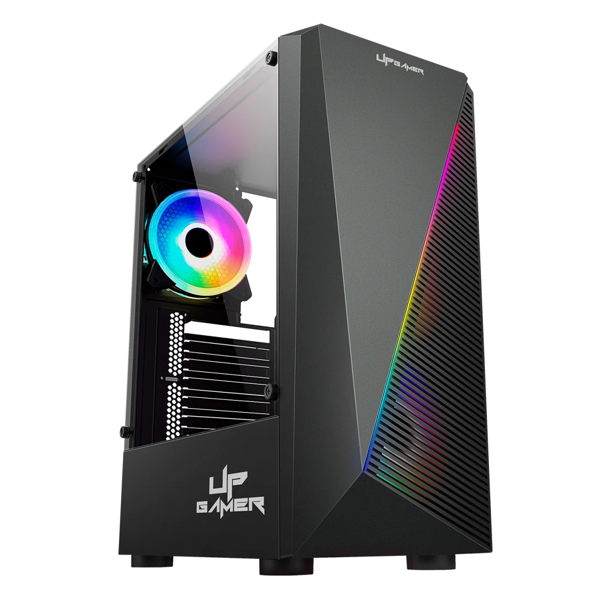 Gabinete UP Gamer Cronos RGB ATX Micro ATX Mini ATX Black
