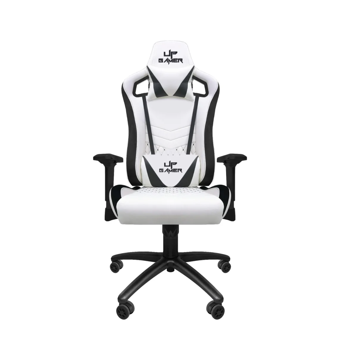 Cadeira Gamer UP Gamer Deluxe PRO Branca Com Almofadas Retrátil Reclinável - UP0960