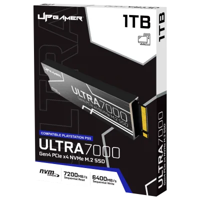 SSD UP Gamer Ultra 7000 1TB M.2 NVMe Express com Dissipador