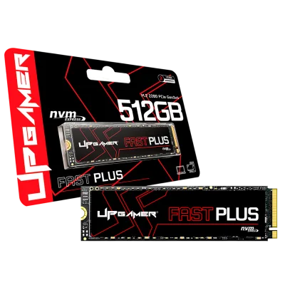 SSD UP Gamer Fast Plus Gen3 512GB M.2 NVMe Leitura e Gravação até 3000/2000MB/s