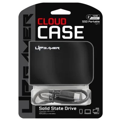 SSD Externo Cloud Case 1TB USB-C 3.0/2.0 até 400MB/s