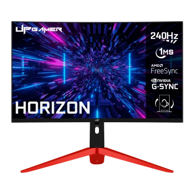 Monitor Gamer UP Gamer Horizon 27" Full HD Tela Curvo RGB 240Hz 1Ms HDMI DP FreeSync HZ27VA240BK
