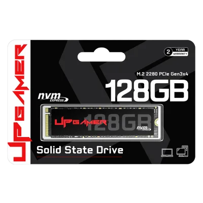 SSD UP Gamer UP2000 Gen3 128GB M.2 NVMe Leitura até 2400MB/s, Gravação até 1700MB/s