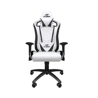 Cadeira Gamer UP Gamer Deluxe PRO Branca Com Almofadas Retrátil Reclinável - UP0960