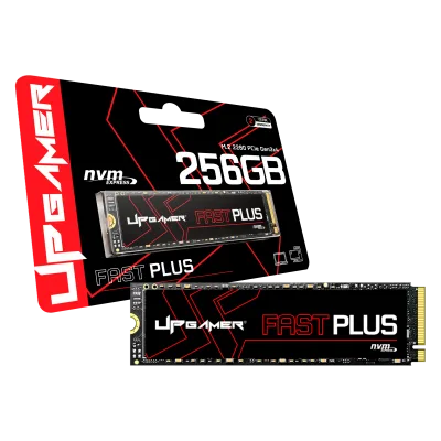 SSD UP Gamer Fast Plus Gen3 256GB M.2 NVMe Leitura e Gravação até 3000/1000MB/s