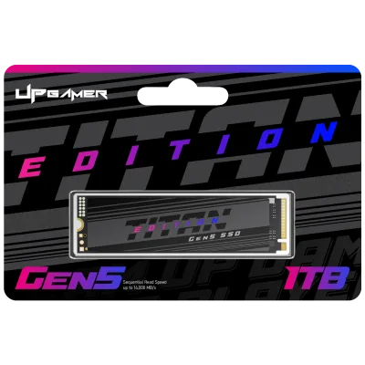SSD UP Gamer Titan Edition Gen5 1TB M.2 NVMe Leitura até 14.000MB/s Gravação até 10.000MB/s