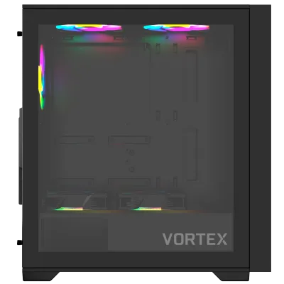 Gabinete UP Gamer Vortex Vidro Temperado Glass Black ATX M-ATX Mini-ITX