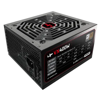 Fonte UP Gamer VX400 400W 80 Plus Bronze PFC Ativo c/Cabo Black